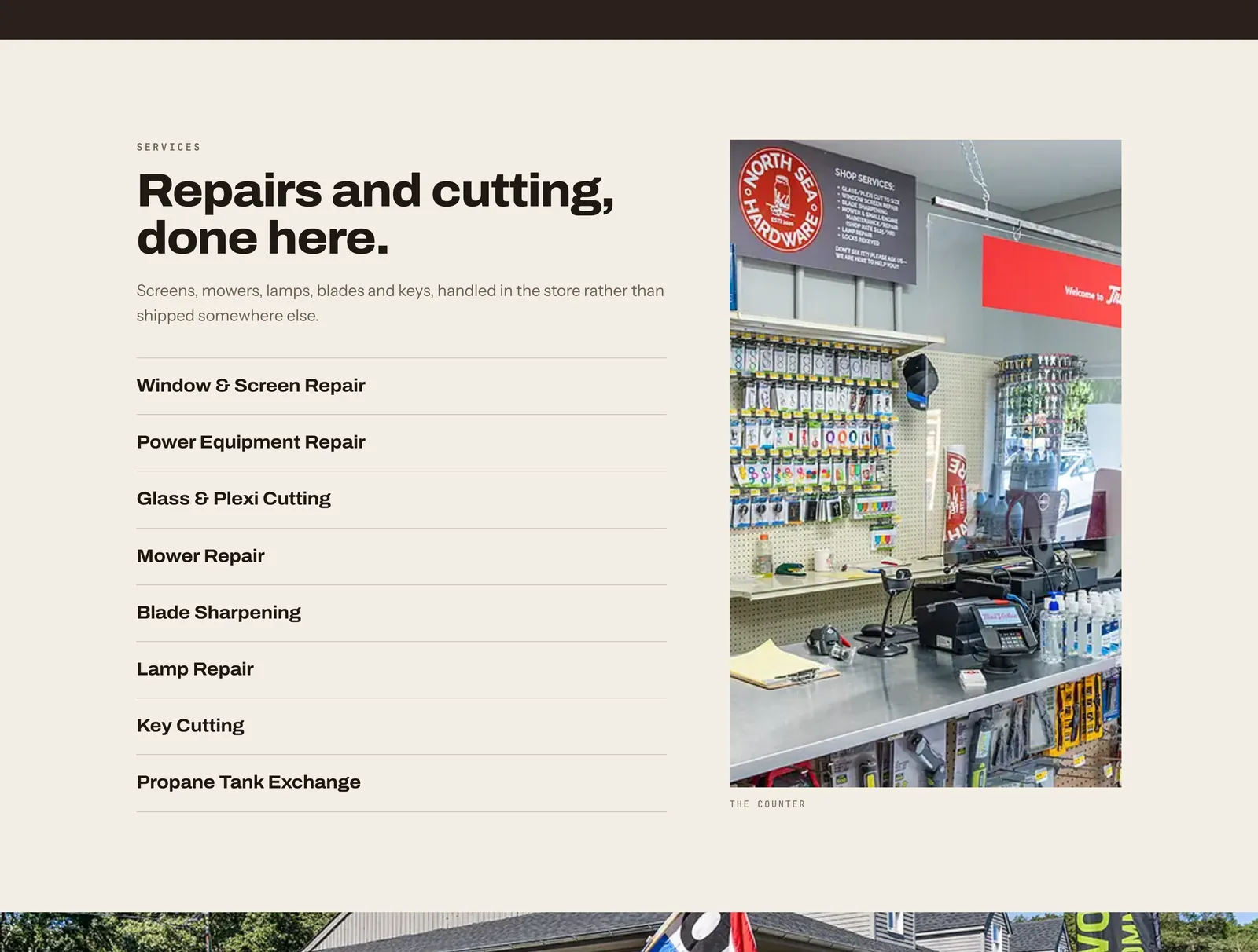 Another section of the North Sea Hardware concept site.